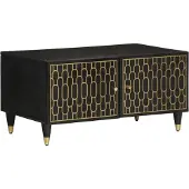 vidaXL Table basse 80x50x40 cm en bois massif de manguier