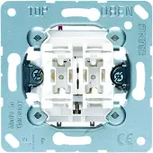 JUNG 539U Bouton-poussoir double, 2 inverseurs
