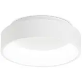 Ideal Lux Plafonnier moderne Ziggy Metal Blanc Led 22W 3000K Warm Light