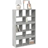 vidaXL Bibliothèque gris béton 100x33x156,5 cm bois d'ingénierie