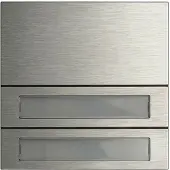 Gira 5532920. type de produit : Call button module, couleur du produit : acier inoxydable, compatibilité de marque : . Largeur : 106,5 mm, Hauteur : 106,5 mm (5532920)