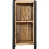 vidaXL Table de nuit avec étagère Marron 40 x 30 x 80 cm Bois massif Mango