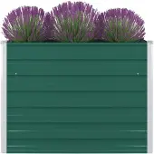 Prolenta Premium Jardinière 100 X 100 X 77 Cm Acier Galvanisé Vert