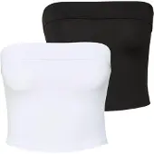 Urban Classics Tb7524a Sleeveless Top 2 Units Blanc,Noir L Femme