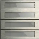 Gira 5534920. type de produit : Call button module, couleur du produit : acier inoxydable, compatibilité de marque : . Largeur : 106,5 mm, Hauteur : 106,5 mm (5534920)