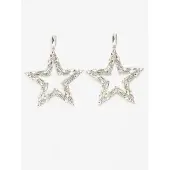 Avant Garde Boucles d'oreilles 'Stefaniasa' argent