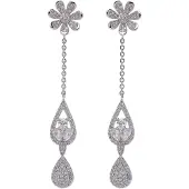 Avant Garde Boucles d'oreilles 'Yulia' argent