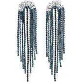 Avant Garde Boucles d'oreilles 'Jelenaia' bleu