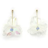 Avant Garde Boucles d'oreilles 'Ulrikeia' blanc