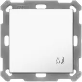 MDT KNX 55 x 55 mm Capteur de température/humidité blanc pur brillant Up, 1 pièce.
