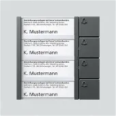 Siedle Module de touches de bus BTM 650-04 DG 200038797-00