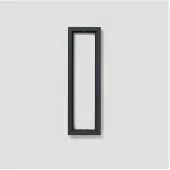 Siedle KR 611-4/1-0 AG - Rahmen - Anthrazit - - Aluminium - 131 mm - 431 mm (210004960-00)