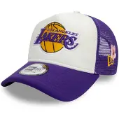 New Era Nba Flower La Lakers Trucker Cap Violet