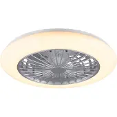 RL Ventilateur de plafond LED STRALSUND Ø50cm argent RGB changement de couleur - R62522987