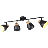 RL LIVE YOUR LIGHT Plafonnier design 4 lumières Valentin noir