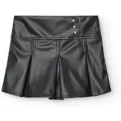 Boboli Synthetic Leather Skirt Noir 7 Years Fille