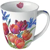 Ambiente Tasse En Porcelaine Fine Tulipes De Joie