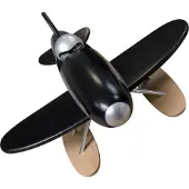 Vilac Hydravion en bois noir