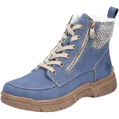 Rieker Bottines à lacets beige / bleu-gris