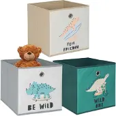 Relaxdays GmbH Kinder Aufbewahrungsboxen im 3er Set