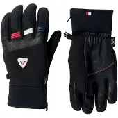 Rossignol - Gants de ski imperméables et chauds en Primaloft - Strato IMP'R Black en Cuir - Taille M - Noir