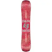 Nidecker - Packs (snowboard + fix) - Snowboard all-mountain freestyle - Pack Sensor 2026 pour Homme en Bois - Rouge