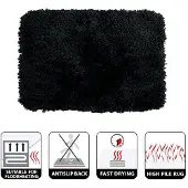 Spirella Tapis de bain HIGHLAND 70x120cm Noir