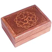 Phoenix Coffret Tarot Ohm Bois - 17,5x13x6,5 Cm