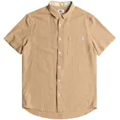 Quiksilver Time Box Short Sleeve Shirt Beige XS Homme