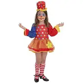Creaciones Llopis Payasa Pepona Girl Costume Orange 7-9 Years Enfants