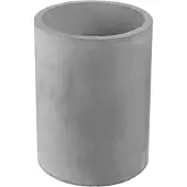 CMP Bougie LED ronde design ciment Factory GM - Gris