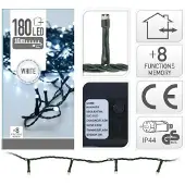 EDM Guirlande multifonctionnelle 180 Leds blanc froid 220v 23m ip44