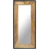 vidaXL Miroir 110x50 cm Bois de manguier massif