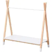 Happy Garden Penderie pour enfant bois et blanche LOU