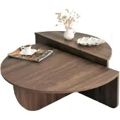 Concept-Usine Table basse modulable couleur noyer MILA