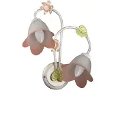 Euluna Onli D'oro Applique Murale, Abat-Jour En Verre, 2x E14