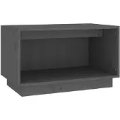 vidaXL Armoire TV Gris 60x35x35 cm Pin massif