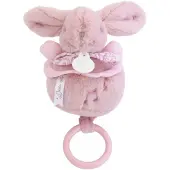 Doudou et Compagnie Musikspieluhr Hase rosa 20cm
