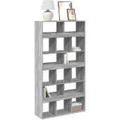 vidaXL Bibliothèque sonoma gris 100x33x187,5 cm bois d'ingénierie