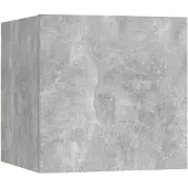 vidaXL Armoire TV murale gris béton 30,5x30x30 cm