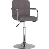 vidaXL Tabouret de bar Taupe Tissu