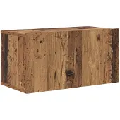 vidaXL Ensemble meuble TV à fixation murale, marron, 60 x 30 x 30 cm, aggloméré