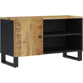 vidaXL Armoire TV 80x33x46 cm Bois massif de manguier & bois composite