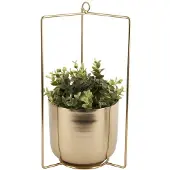 PT Living Cache-Pot Design Métal Spatial - Doré