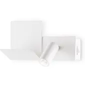 Ideal Lux Komodo-2 Liseuse Led Blanche, Interrupteur Intégré, 3000k, Non Dimmable