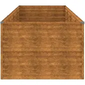 vidaXL Jardinière surélevée 386 x 100 x 69 cm en acier Corten