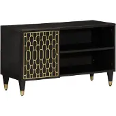 vidaXL Armoire TV 80x31,5x46 cm en bois massif de manguier