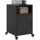 vidaXL Tables de chevet 2 pcs noir 36x39x59 cm acier