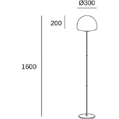 Forlight Lampadaire Design En Métal Beige
