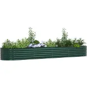 vidaXL Potager surélevé vert 400 x 80 x 44 cm Acier